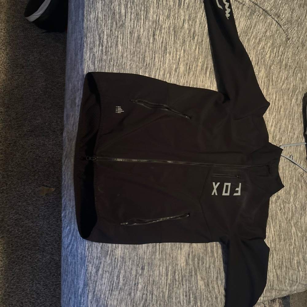 Fox Black Full-Zip Hoodie